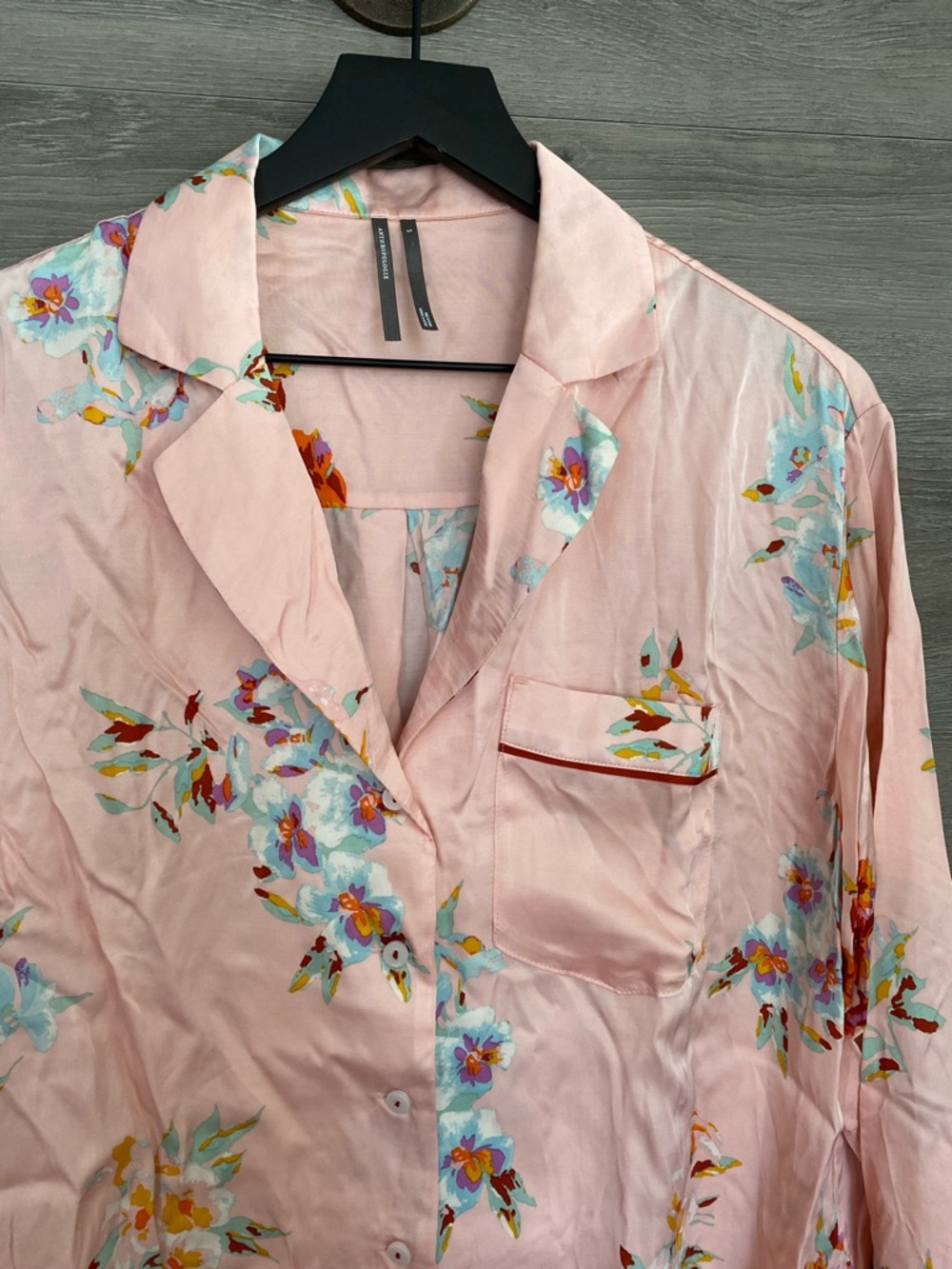 Anthropologie Silky Pajama Top NWT - Picture 2 of 6